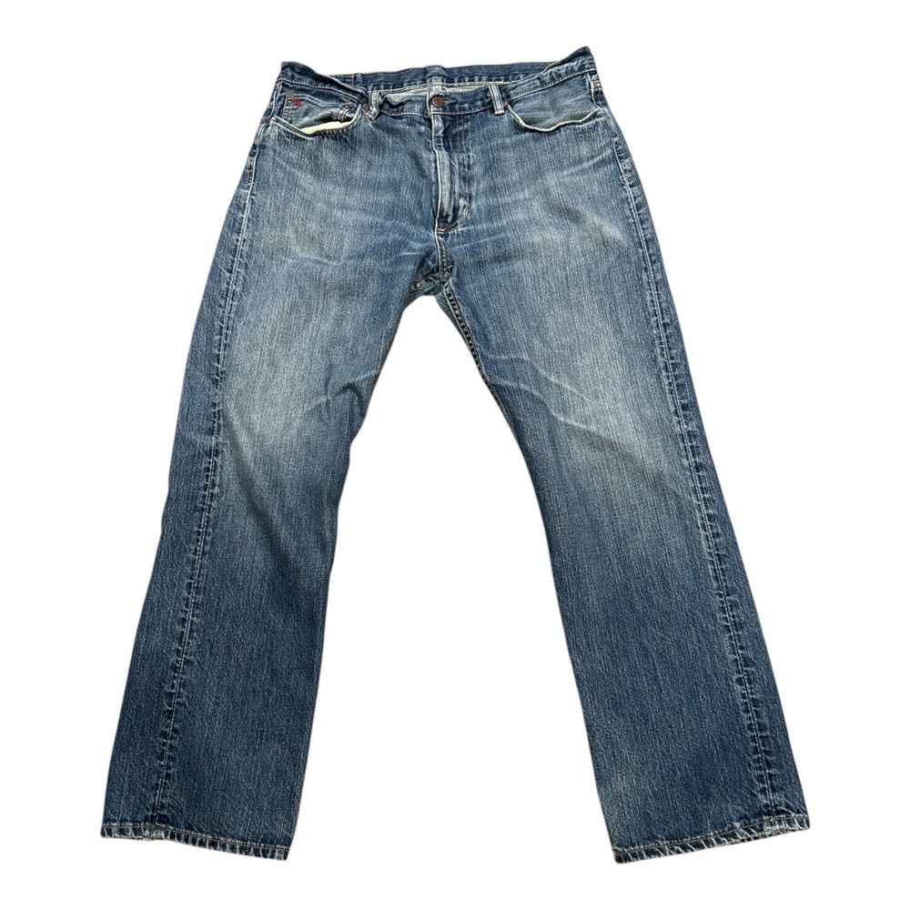 Polo Ralph Lauren Classic 867 Mens Jeans Blue Straight Leg 34x30 Distressed